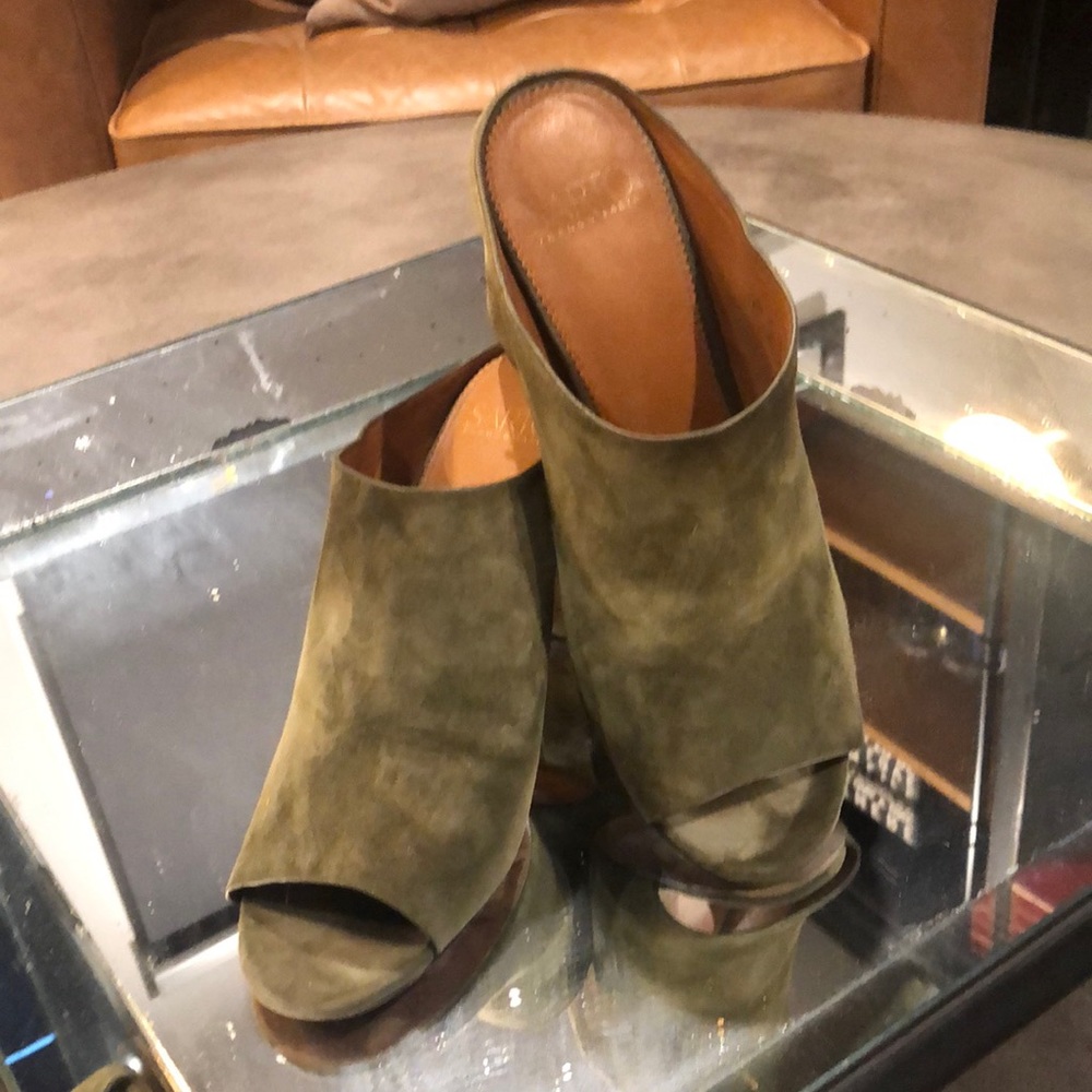 Franco Sarto suede mules 9.5